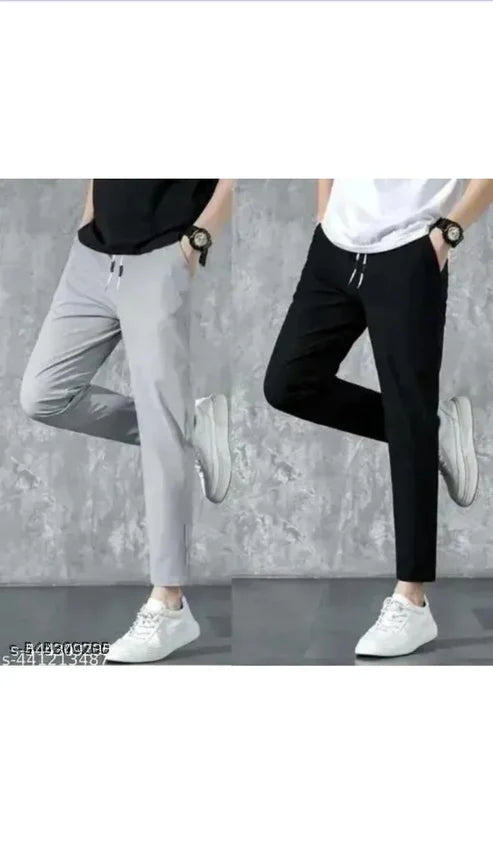 Men Solid Track Pants ( Buy one get one free)