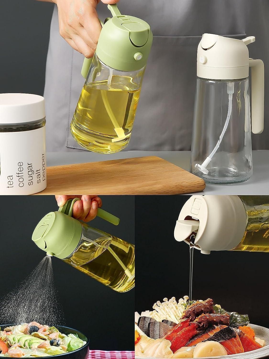Oil Dispenser Bottle Vinegar Bottle 1000ml Bottle for Cooking Lead for Kitchen pack of 1