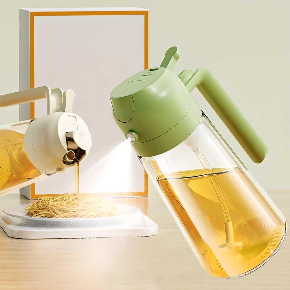 Oil Dispenser Bottle Vinegar Bottle 1000ml Bottle for Cooking Lead for Kitchen pack of 1