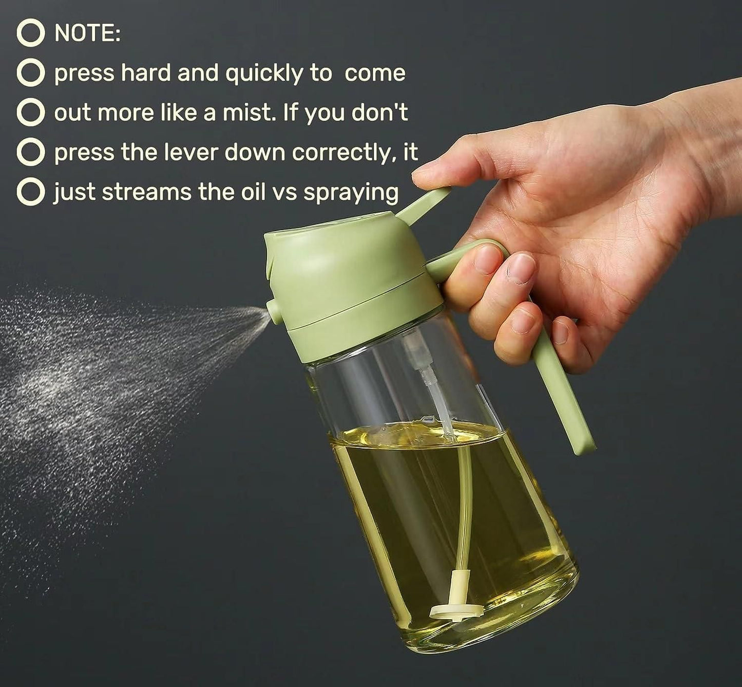 Oil Dispenser Bottle Vinegar Bottle 1000ml Bottle for Cooking Lead for Kitchen pack of 1