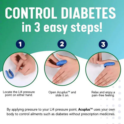 Acuplus+ Sugar Control Acupressure Point Clip - Buy 1 Get 1 FREE ( HomepicksOfficial )🔥